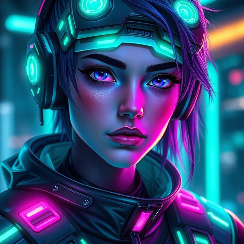 Neon Portrait